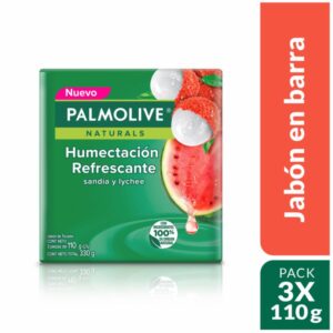 Jabón En Barra Watermelon & Lychee PALMOLIVE 3X 110 G