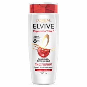 Shampoo Capilar Reparación Total 5 Para Cabello Dañado ELVIVE L'ORÉAL 680 Ml