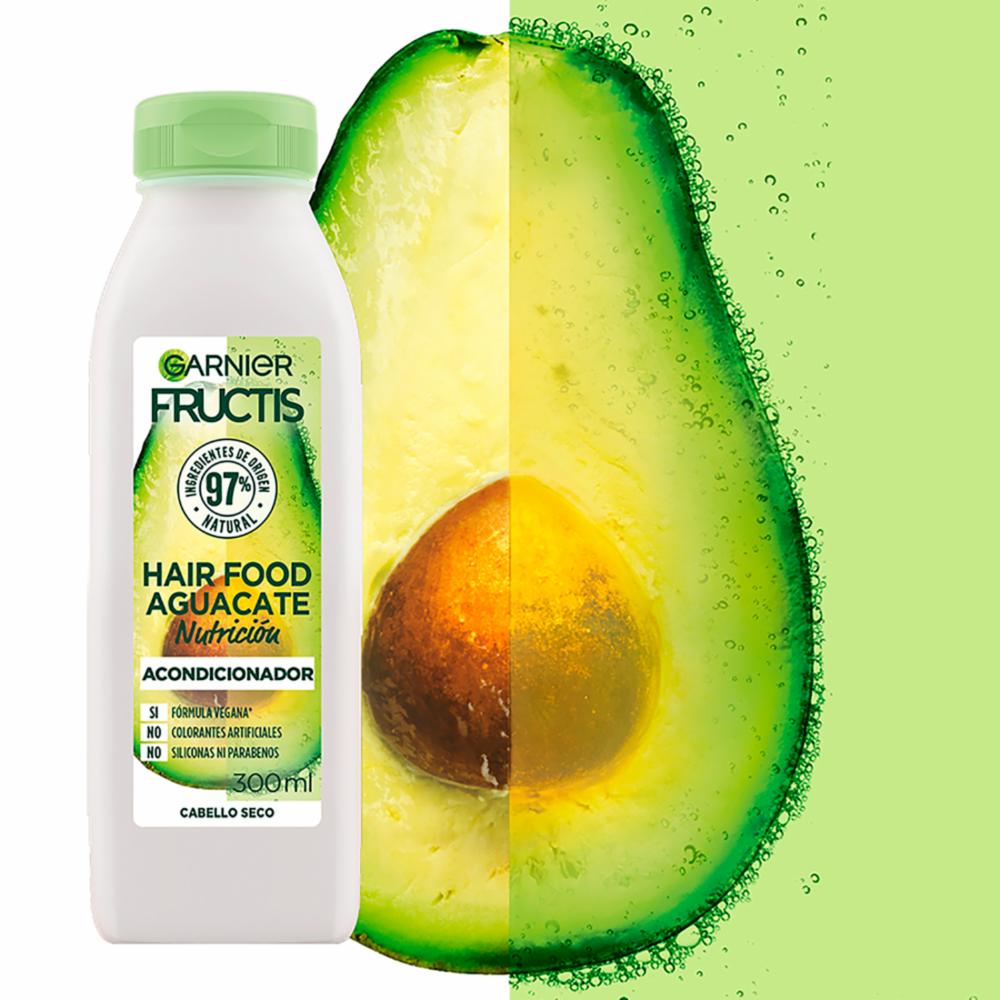 Acondicionador Capilar Hair Food Aguacate Nutrición GARNIER FRUCTIS 300 Ml - Imagen 3