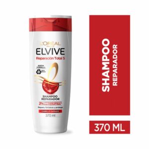 Shampoo Capilar Reparación Total 5 Para Cabello Dañado ELVIVE L'ORÉAL 370 Ml