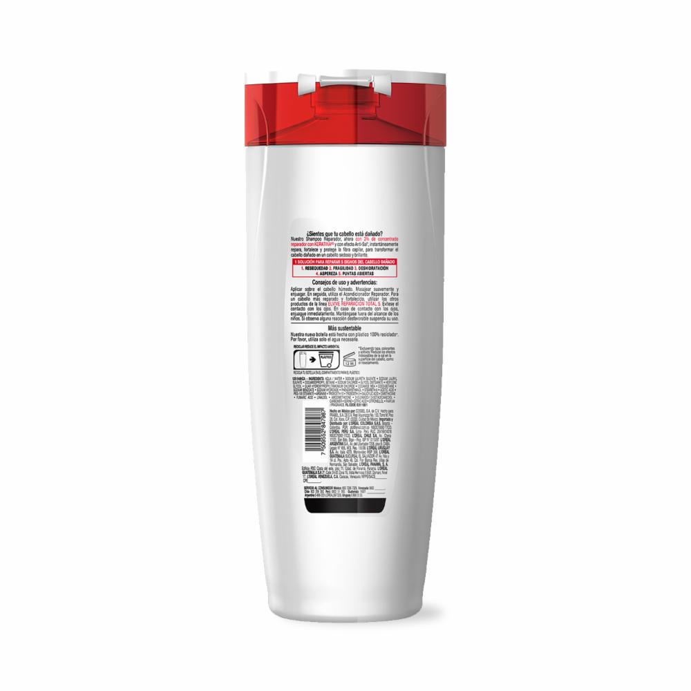 Shampoo Capilar Reparación Total 5 Para Cabello Dañado ELVIVE L'ORÉAL 370 Ml - Imagen 2