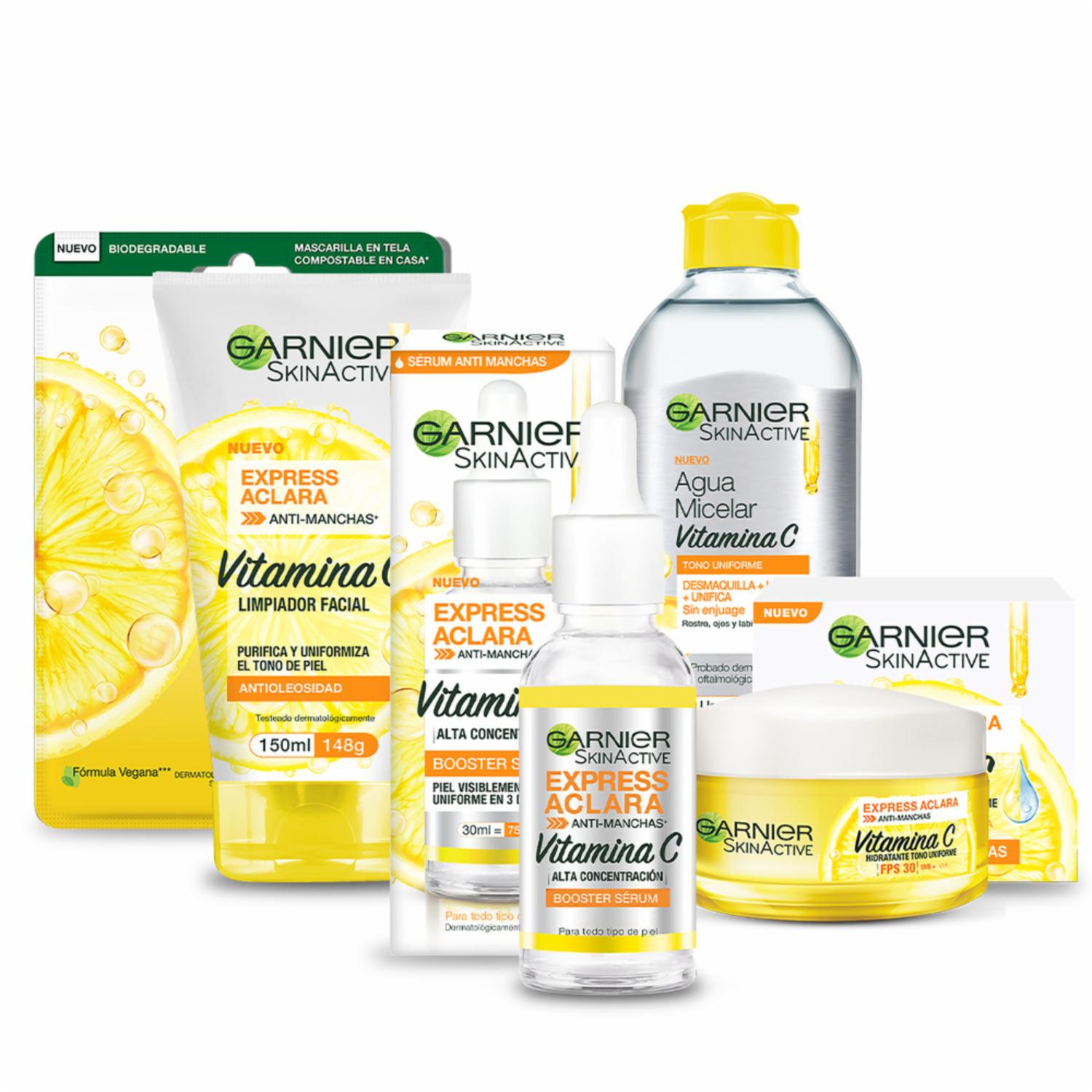 Sérum Facial Booster Anti Manchas Con Vitamina C GARNIER SKIN ACTIVE 30 Ml