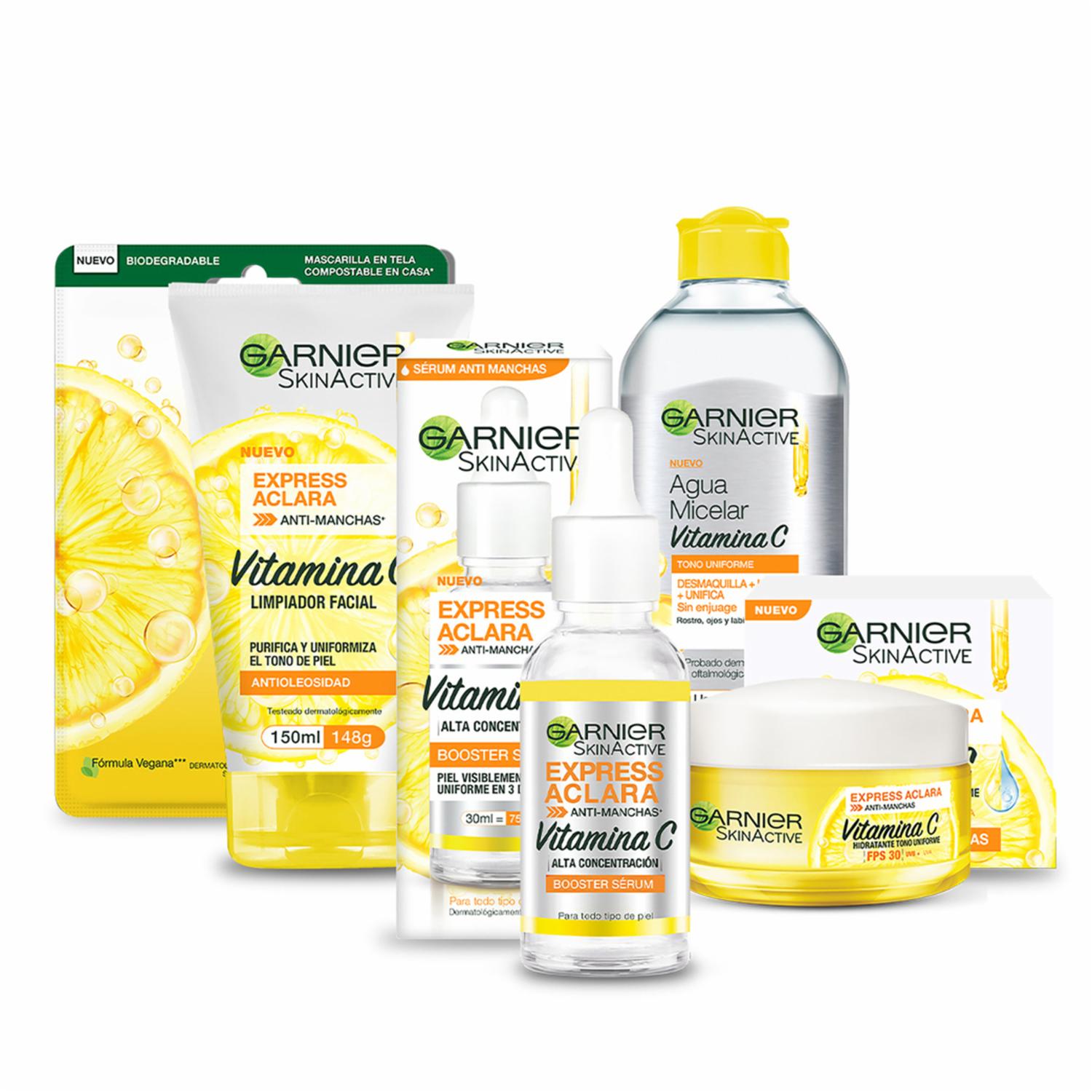 Sérum Facial Booster Anti Manchas Con Vitamina C GARNIER SKIN ACTIVE 30 Ml