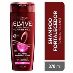 Shampoo Capilar Caída Resist Con Aminexil + Cafeína Para Cabello Quebradizo ELVIVE L'ORÉAL 370 Ml