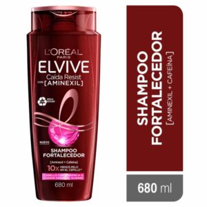 Shampoo Capilar Caída Resist Con Aminexil + Cafeína Para Cabello Quebradizo ELVIVE L'ORÉAL 680 Ml