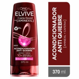 Acondicionador Capilar Caída Resist Con Aminexil + Cafeína Para Cabello Quebradizo ELVIVE L'ORÉAL 370 Ml