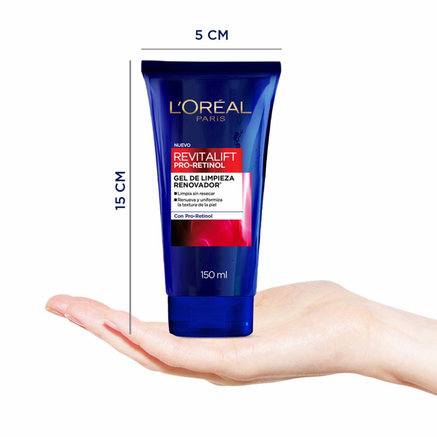 Limpiador Facial En Gel Renovador Con Pro-Retinol Revitalift ELVIVE L’ORÉAL 150 Ml