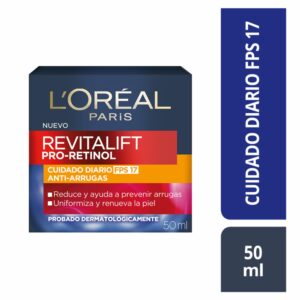 Crema Facial De Día Anti Arrugas Con Pro Retinol Fps 17 Revitalift L'ORÉAL 50 Ml