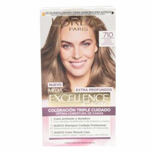 Tinte Para Cabello Tono 710 Rubio Cenizo Profundo EXCELLENCE L'ORÉAL PARIS 1 Kit
