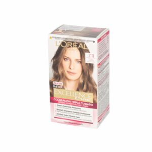 Tinte Para Cabello Tono 7.11 Rubio Cenizo Profundo EXCELLENCE L'ORÉAL PARIS 1 Kit