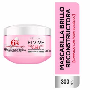 Mascarilla Capilar Glycolic Gloss Para Cabello Opacos Poroso ELVIVE L'ORÉAL 300 G