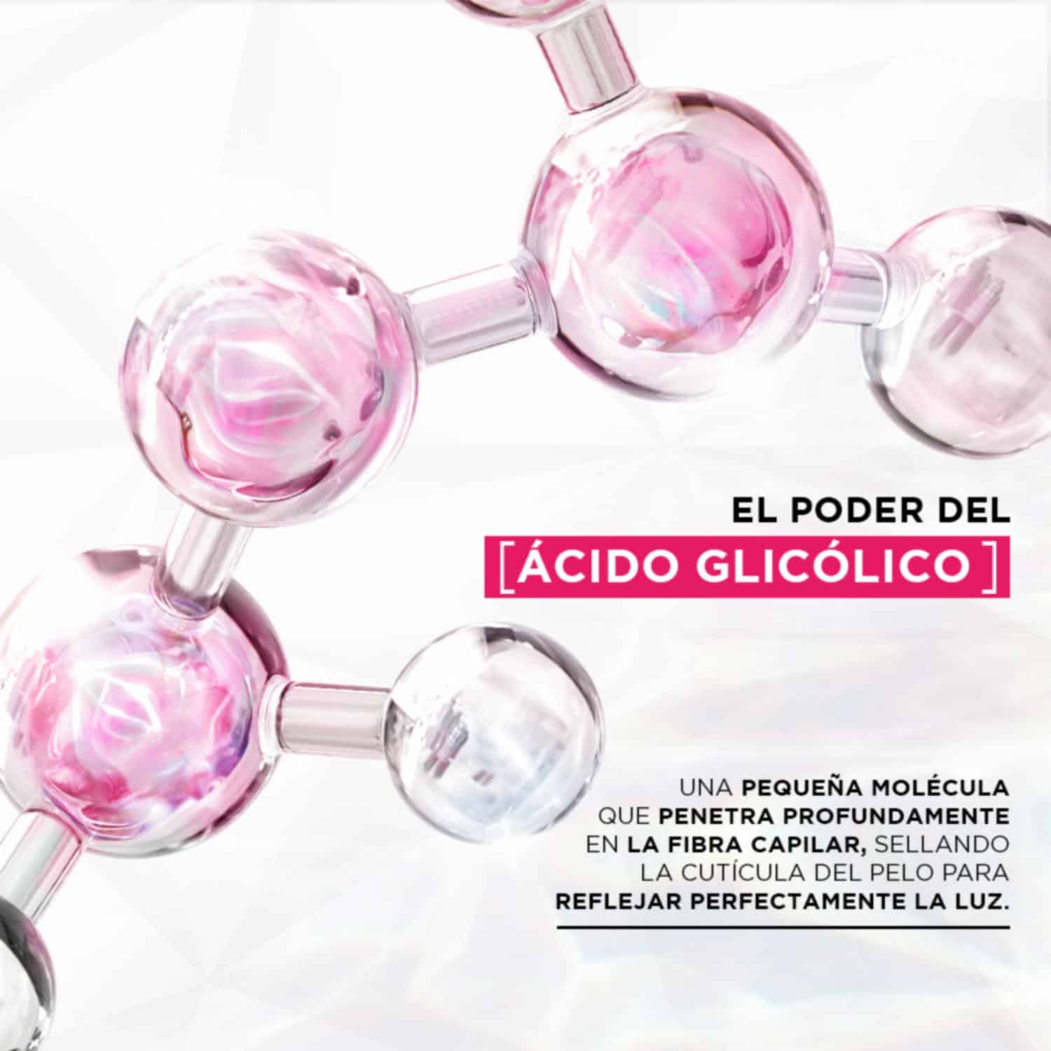 Crema Para Peinar Glycolic Gloss Para Cabello Opacos Poroso ELVIVE L'ORÉAL 300 Ml - Imagen 3