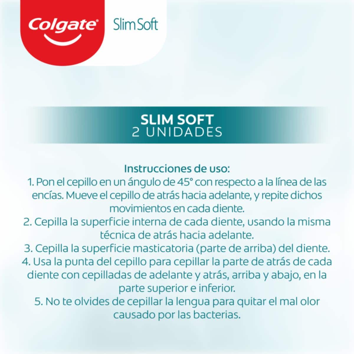 Cepillo Dental Slim Soft Base COLGATE 1X2 Unidades - Imagen 5