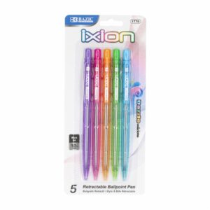 Bolígrafo Ixion Dazzle Negro BAZIC Unidad