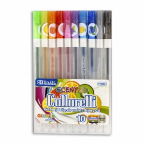 Bolígrafo En Gel 10 Colores Glitter BAZIC 1 X 10 Uds