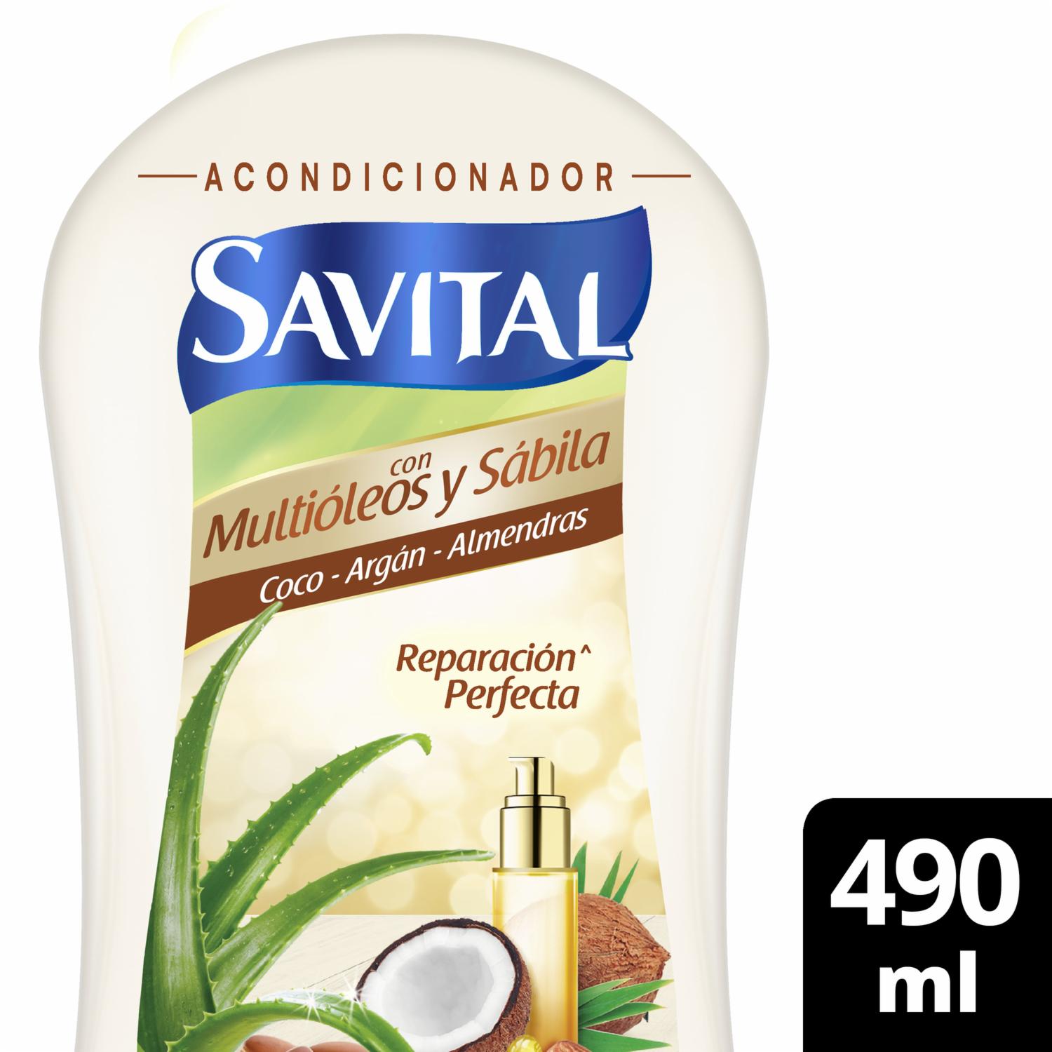 Acondicionador De Cabello Multiaceites SAVITAL 490 Ml