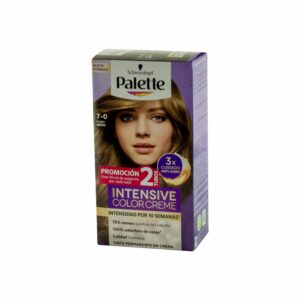 Tinte Capilar Tono 7-0 Rubio Medio Doble Tubo PALETTE 110 Ml