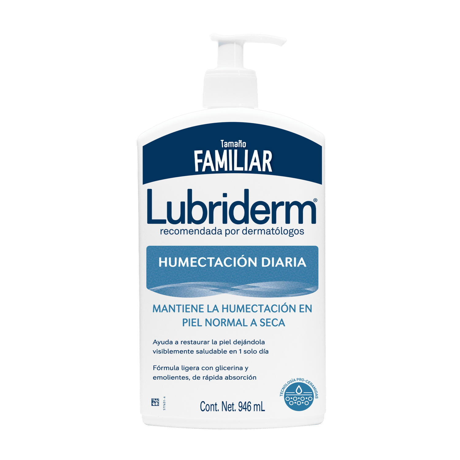 Crema Corporal Humectación Diaria Para Piel Normal A Seca LUBRIDERM 946 Ml - Imagen 2