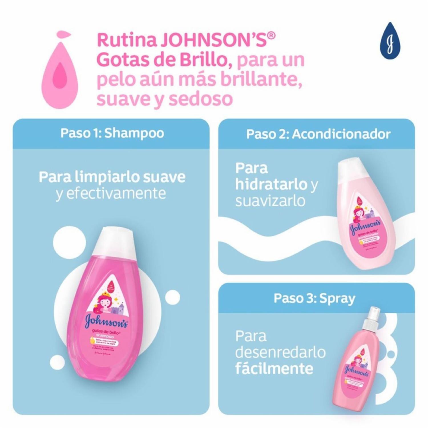 Acondicionador Bebé Gotas De Brillo JOHNSON’S 400 Ml