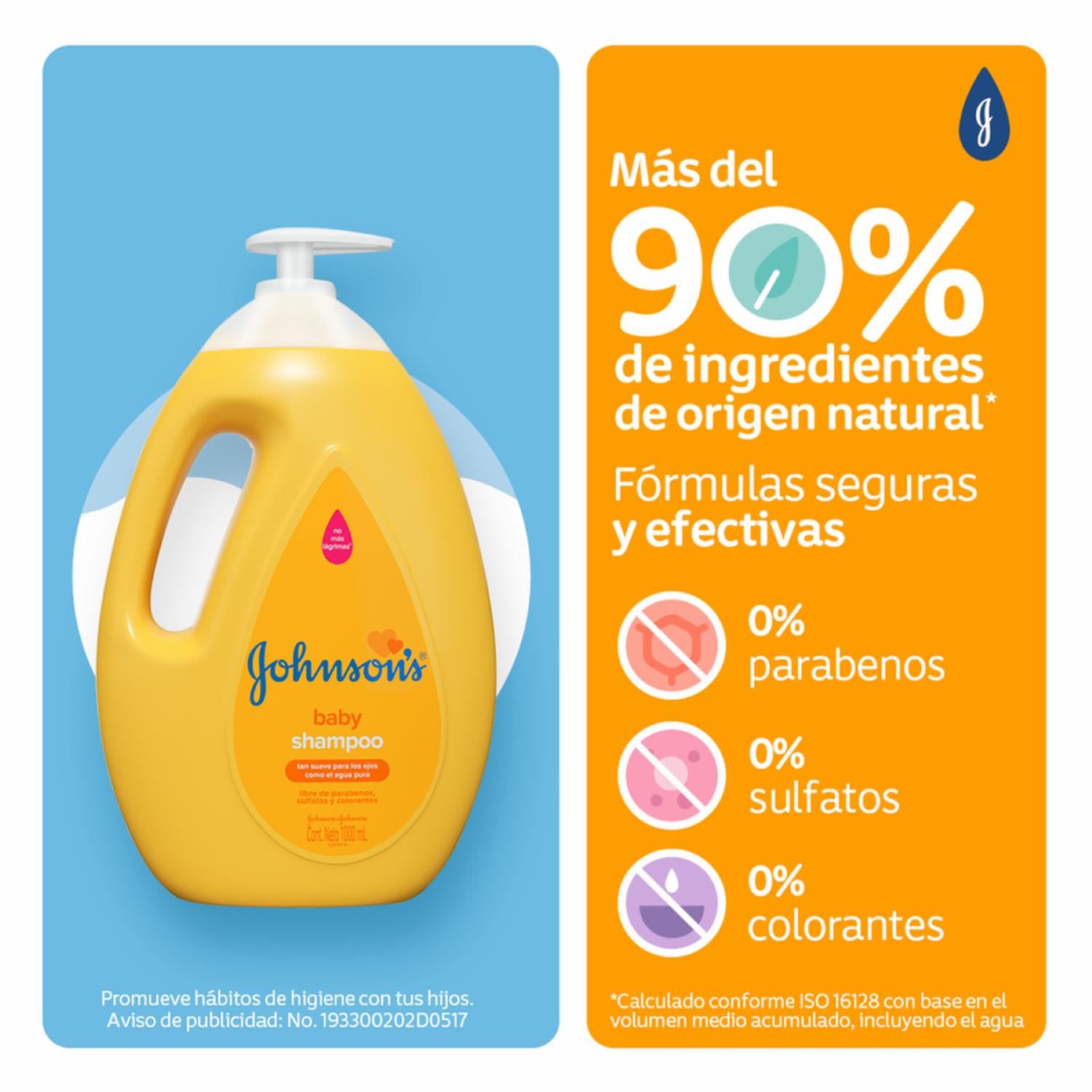 Shampoo Bebé Original JOHNSON’S 1000 Ml