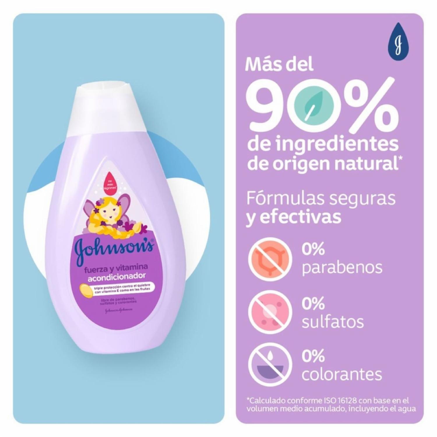 Acondicionador Bebé Fuerza Y Vitamina JOHNSON’S 400 Ml