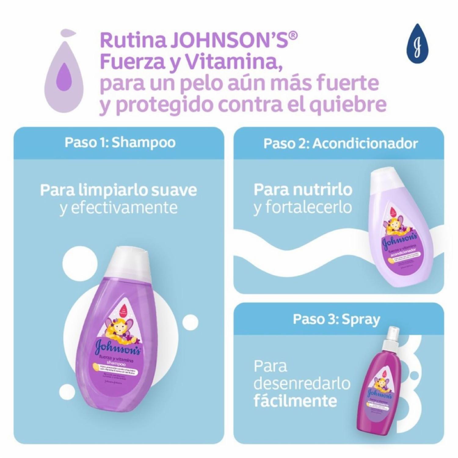 Acondicionador Bebé Fuerza Y Vitamina JOHNSON’S 400 Ml