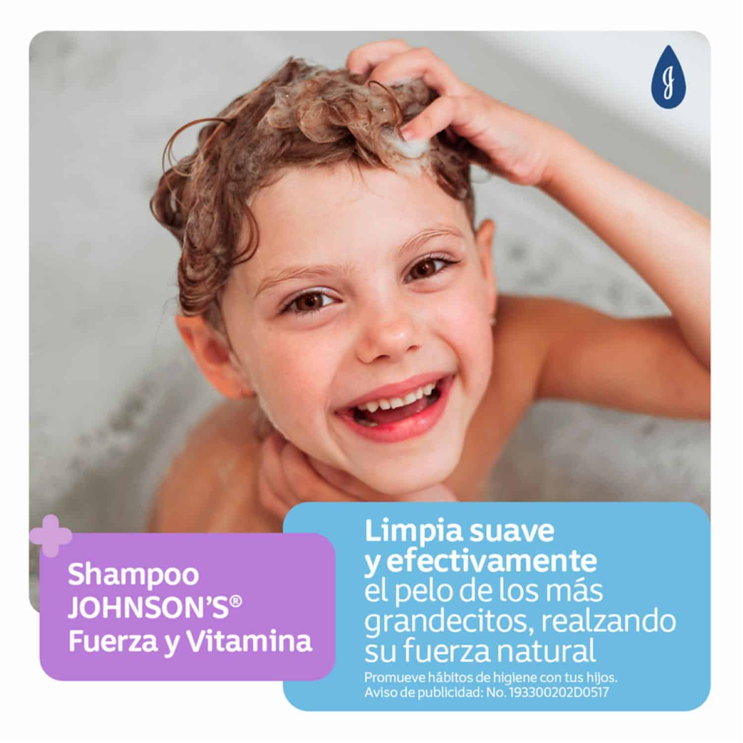 Shampoo Bebé Fuerza Y Vitamina JOHNSON'S 400 Ml - Imagen 6