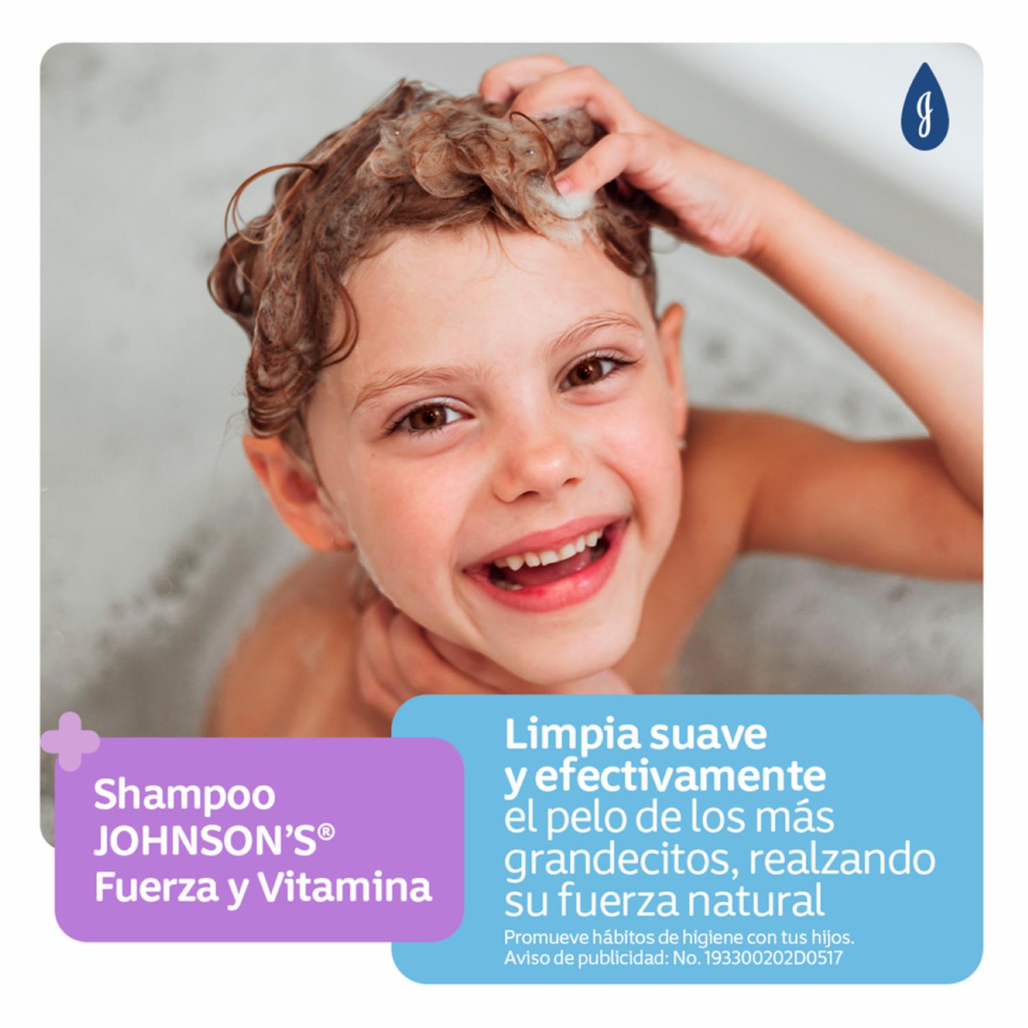 Shampoo Bebé Fuerza Y Vitamina JOHNSON’S 400 Ml
