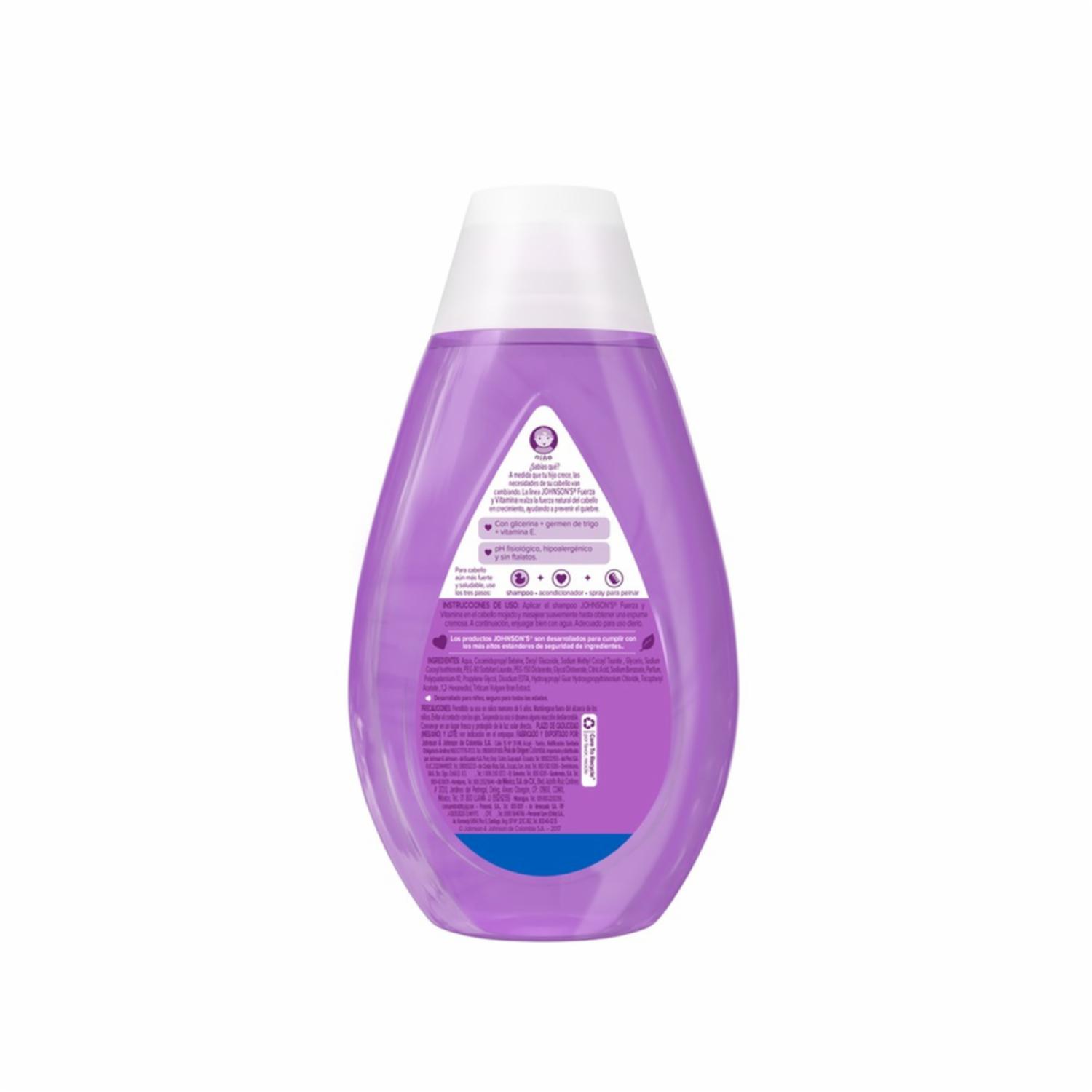 Shampoo Bebé Fuerza Y Vitamina JOHNSON’S 400 Ml