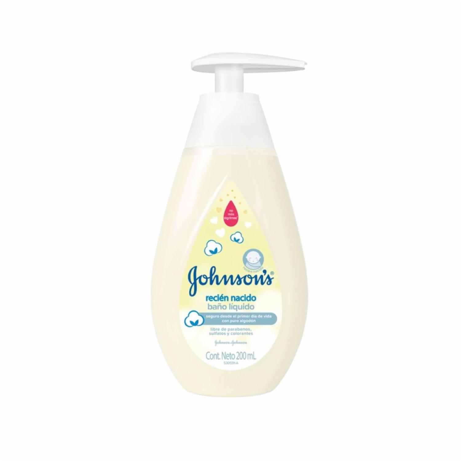 Baño Líquido Bebé Recién Nacido JOHNSON’S 200 Ml