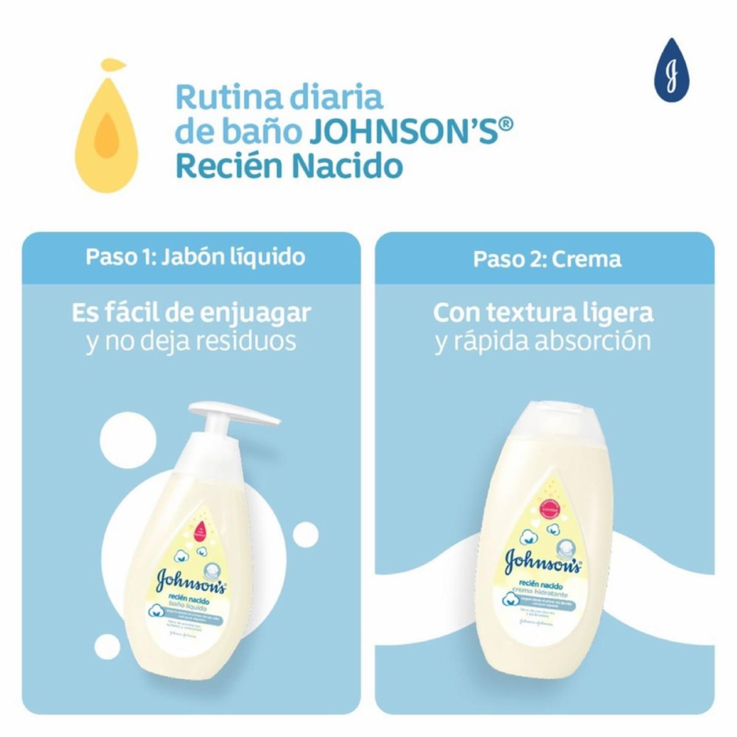 Baño Líquido Bebé Recién Nacido JOHNSON’S 200 Ml