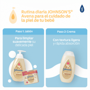 Jabón Para Bebé Avena Tripack JOHNSON'S 330 G