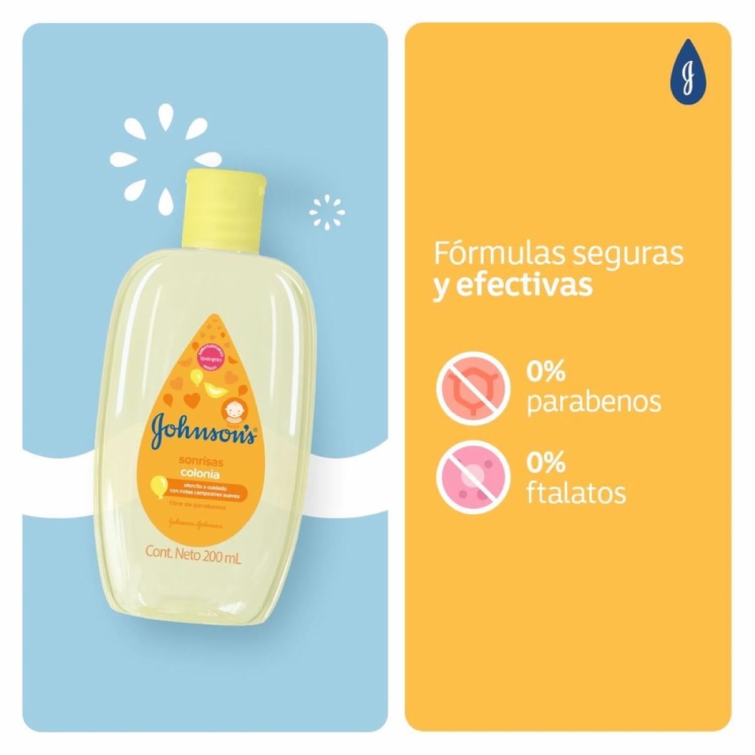 Colonia Para Bebé Sonrisas JOHNSON’S 200 Ml