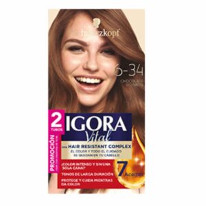 Tinte Capilar Doble Tubo Chocolate 6-34 IGORA VITAL Unidad