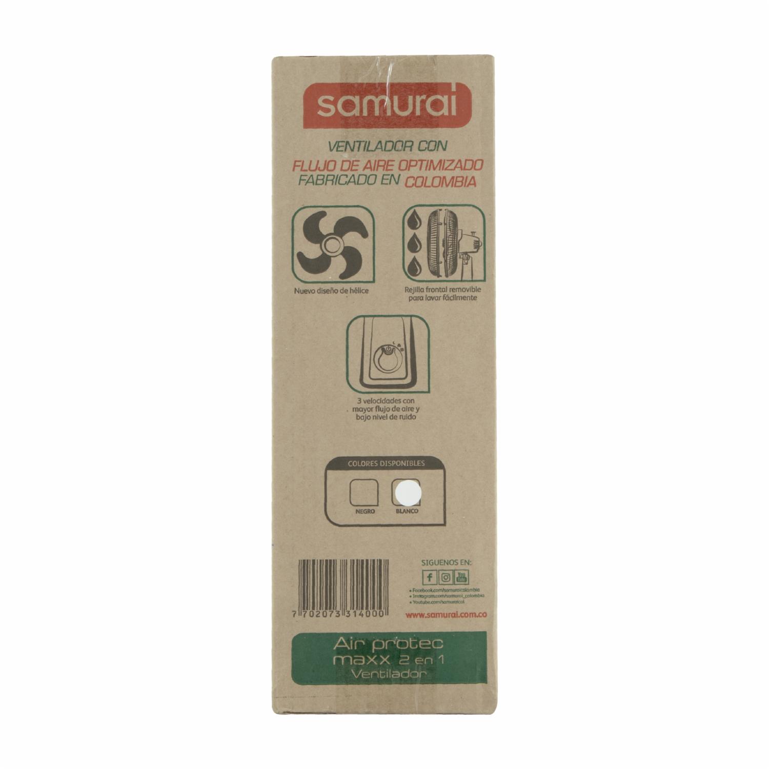 Ventilador De Pedestal Y Pared Air Protect SAMURAI 5861027399
