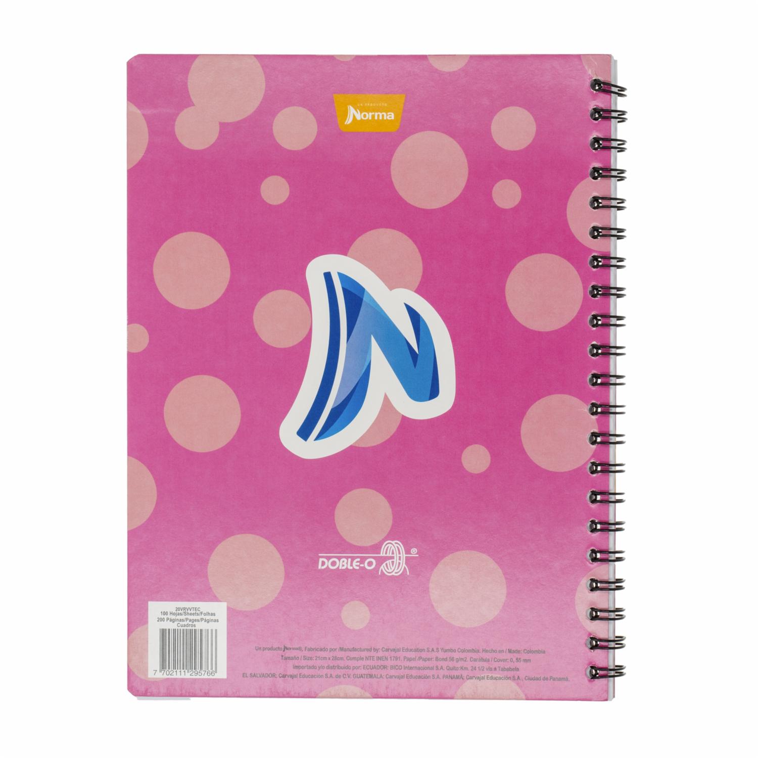 Cuaderno Universitario A Cuadros NORMA 100Hojas - Imagen 2