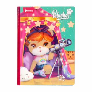 Cuaderno Junior Mediano Peluches 1 Materia Cuadros NORMA 100 Hojas