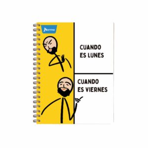 Cuaderno Universitario Argollado Cuadros NORMA 60 Hojas