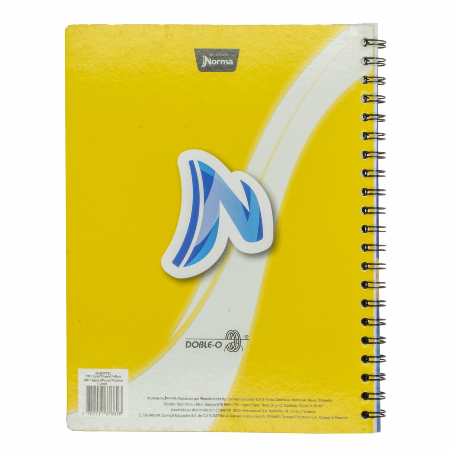 Cuaderno Universitario Parvulario A Líneas NORMA 100 Hojas