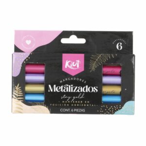Marcadores Metalizados Punta Fina KIUT X 6 Uds