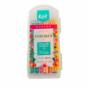 Lápices De Colores Punta Gruesa KIUT X 24 Uds