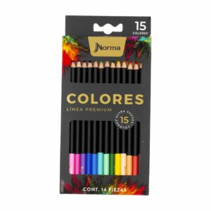 Lápices De Colores Premium NORMA X 15 Uds
