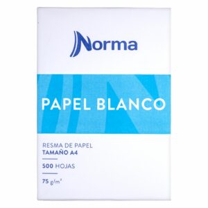 Resma De Papel Blanco 75G 500 Hojas NORMA A4