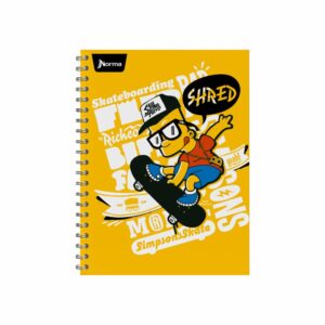 Cuaderno Universitario Simpsons 105 Tapa Flex Cuadros NORMA 100 Hojas