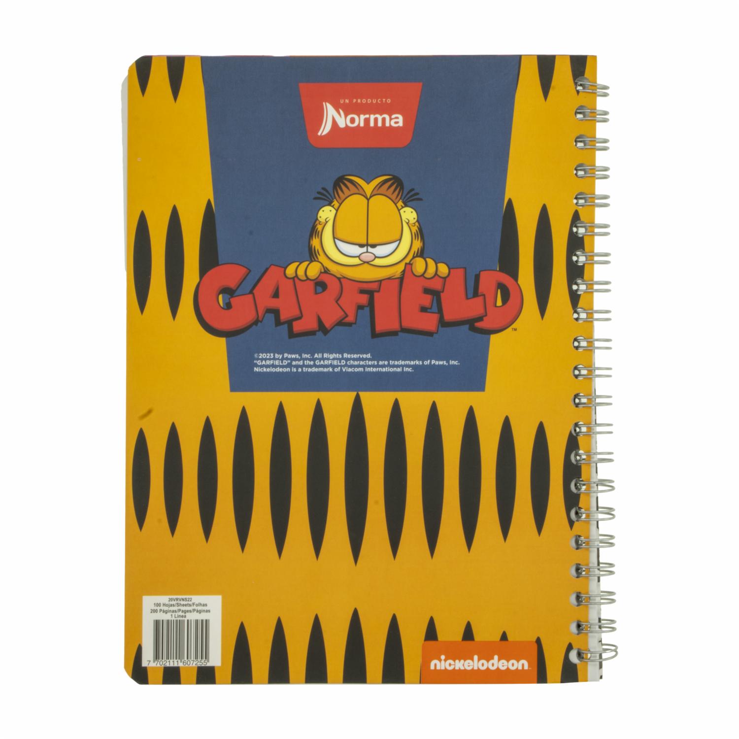 Cuaderno Universitario Nickelodeon 105 Tapa Flex 1 Líneas NORMA 100 Hojas