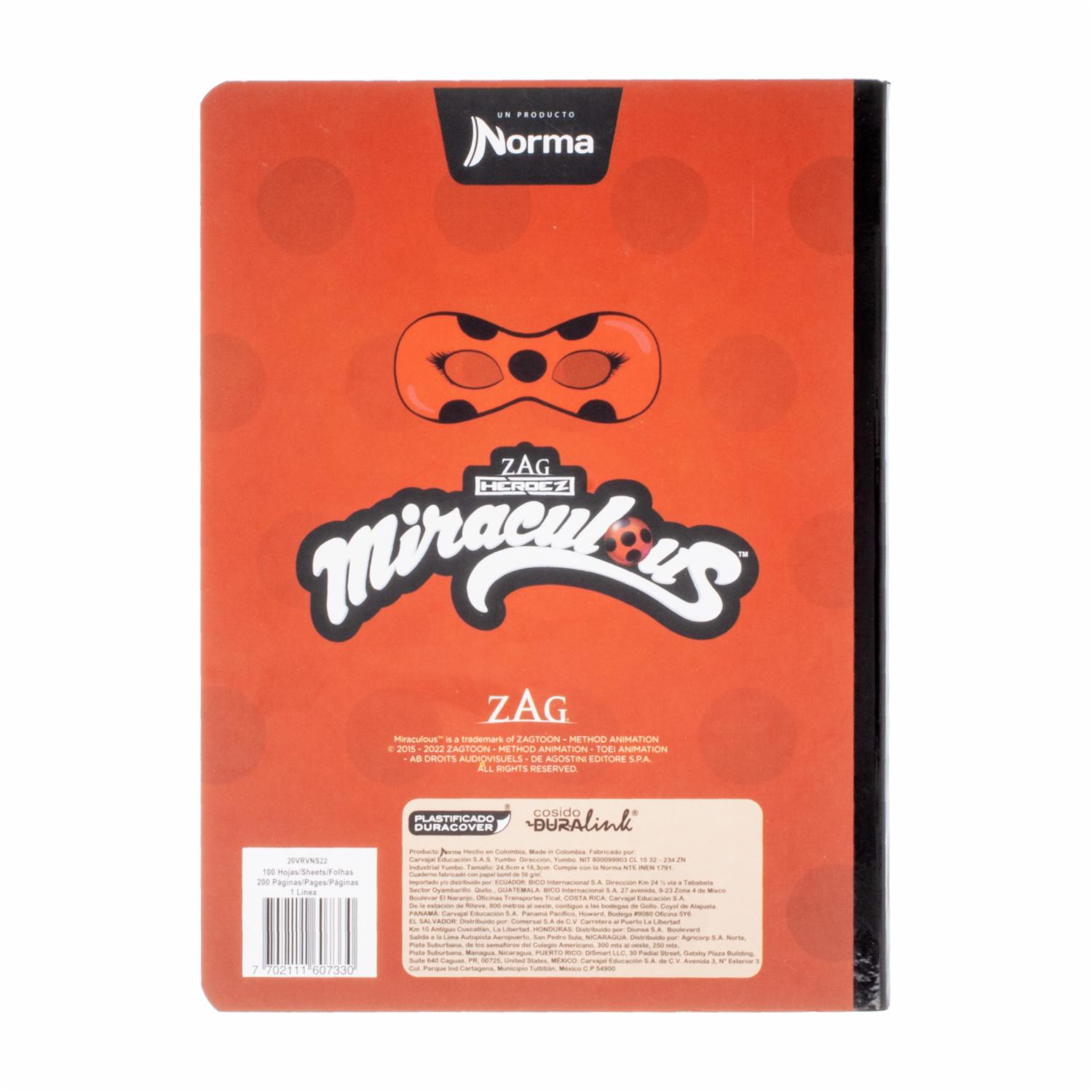 Cuadernos Cosido Lady Bug Gm 1 Línea NORMA 100 Hojas - Imagen 2