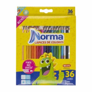 Lápices De Colores Punta Gruesa NORMA X 36 Uds