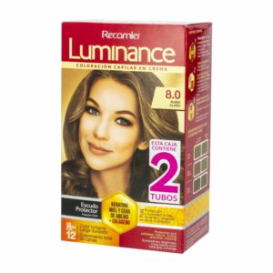 Tinte De Cabello Rubio Claro Doble Tubo 8 LUMINANCE Kit 2 X 60 G