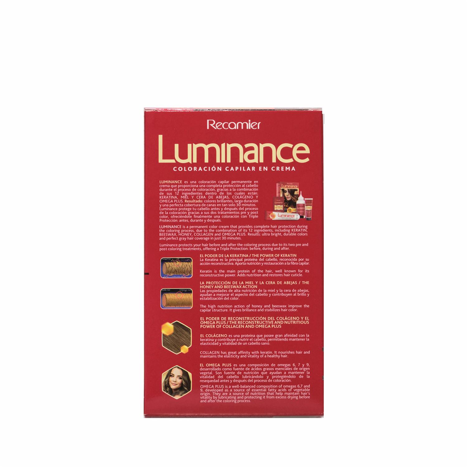 Tinte De Cabello Rubio Cenizo Profundo Doble Tubo 7.1 LUMINANCE Kit 2 X 60 G - Imagen 3
