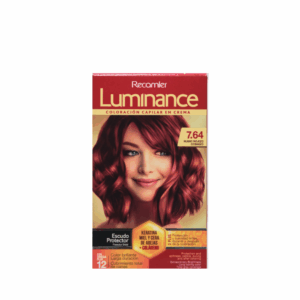 Tinte De Cabello Rubio Rojizo Cobrizo Doble Tubo 7.64 LUMINANCE Kit 2 X 60 G